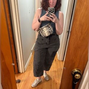 Clare V Fanny Pack Python